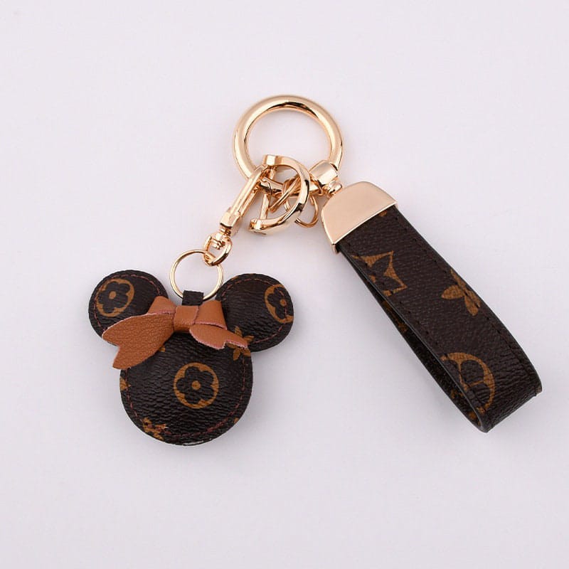 MICKEY MOUSE LEATHER KEYCHAIN WRISTLET