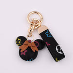 MICKEY MOUSE LEATHER KEYCHAIN WRISTLET