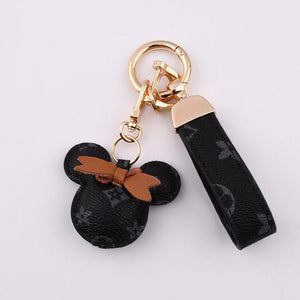 MICKEY MOUSE LEATHER KEYCHAIN WRISTLET