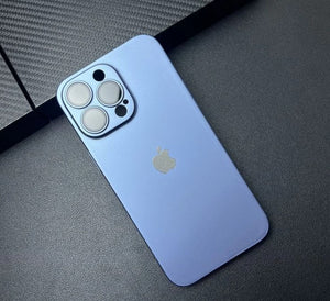 Premium PC Matte with Shine Logo with Camera Protection For iPhone Series