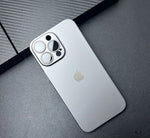 Premium PC Matte with Shine Logo with Camera Protection For iPhone Series