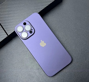 Premium PC Matte with Shine Logo with Camera Protection For iPhone Series