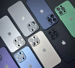 Premium PC Matte with Shine Logo with Camera Protection For iPhone Series