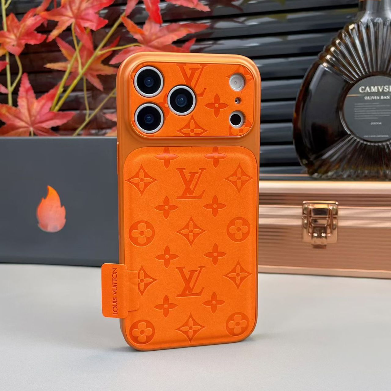 LV Classic Monogram iPhone Case – Luxury Protective Cover Phone Case For iPhone 17/ 16 / 15 / 14