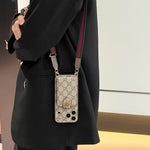 Luxury iPhone Case Card Holder for iPhone 12-17