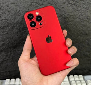 Premium PC Matte with Shine Logo with Camera Protection For iPhone Series