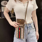 Fshion Brand Designer Crossbody Purse Leather Belt Case Holster