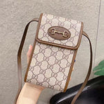 Fshion Brand Designer Crossbody Purse Leather Belt Case Holster