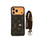 Leather Card Holder Phone Case For iPhone 12-17