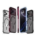 MagSafe Metal Bumper Frosted Acrylic Case For iPhone 12 - 18 Pro & ProMax