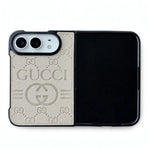 Luxury GG Monogram Canvas Foldable Case for iPhone Duo