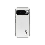 YSL Luxury Leather Case in Classic White For Google Pixel