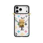 Premium Leather Monogram Phone Case For iPhone 13-18 Series