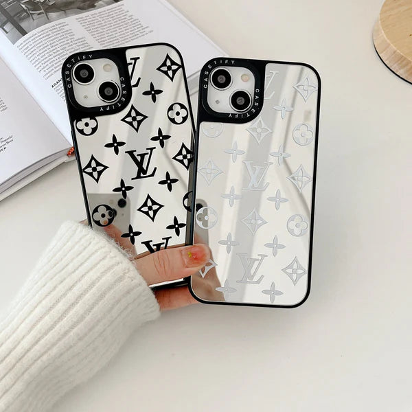 MIRRORED LV PHONE CASE FOR IPHONE 16 15 14