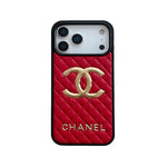 CHN Premium Quilted Leather Case with CC Emblem