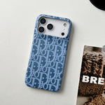 Lux Leather Dior Phone Case For iPhone 12-18 Pro & Pro Max