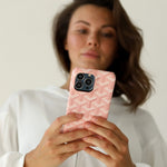GYD Vintage Monogram Blush Pink Case for iPhone 12-18 Pro & Pro Max