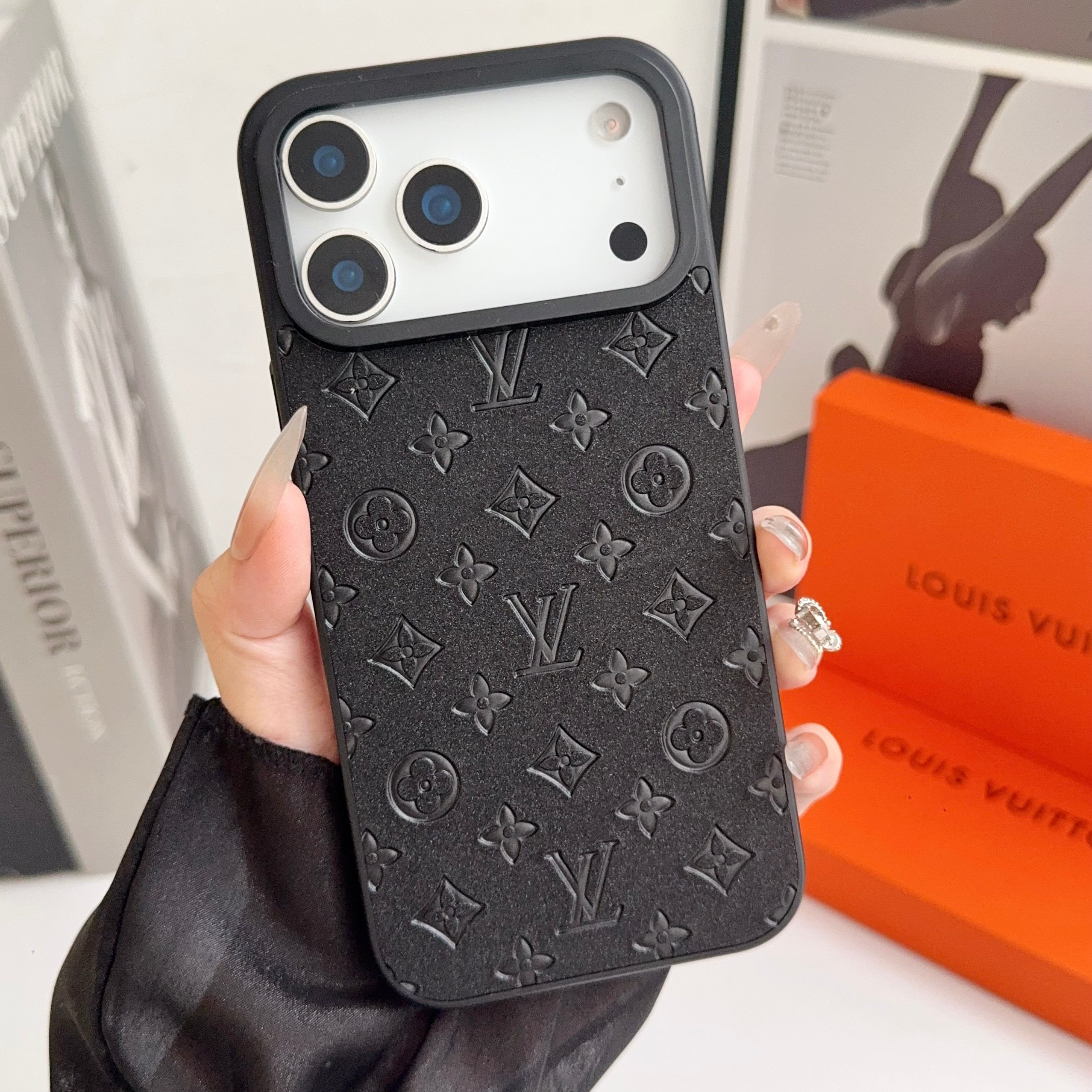 Lux LV Leather Phone Case For iPhone 17 / 16 / 15 / 14
