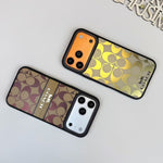 Coach Signature Monogram Fabric iPhone Case – Luxury Design Phone Cover