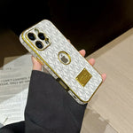 Gold Monogram Signature Canvas Leather Apple iPhone Case Roxy New 2