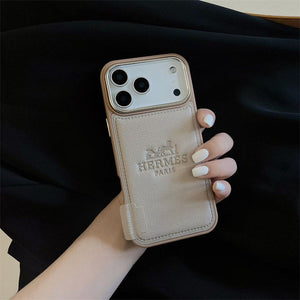 【ミッチー】HERMES iPhone レザーケース Hermes Style Luxury Leather Case - iPhone 17/16/15 | Veracases
