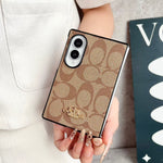 Luxury Coach Monogram Canvas Case for Samsung Galaxy Z Fold 3-8 Ultra