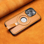 Full Coverage Shockproof Leather Magnetic Stand iPhone Case