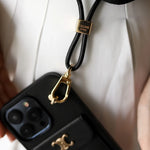 CALASSIC CELINE IPHONE CASE SINGLE CROSSBODY BLACK