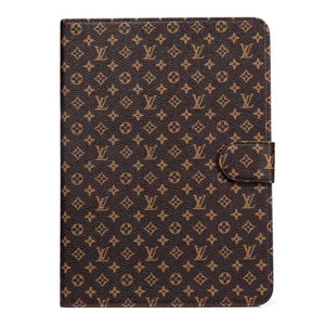 Luxury Louis Vuitton Canvas Monogram Leather Fresh Summer Theme Pattern Apple iPad case