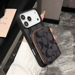 Luxury Leather Phone Case with Card Holder For iPhone 12-17