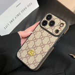 Luxury Monogram Gucci Case with Camera Lens Protection