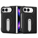 Leather Magnetic Ring Stand Case for iPhone Duo
