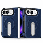 Leather Magnetic Ring Stand Case for iPhone Duo