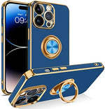 Shiny Plating Gold Slim Thin Soft TPU Rugged Bumper Shockproof Case for iPhone