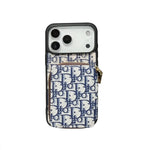 Dior Luxury iPhone Case Card Slot for iPhone 12-18 Pro & Pro Max