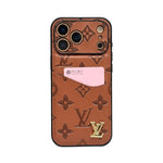 Luxury Phone Case with Card Holder For iPhone 12-18 Pro & Pro Max