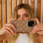 CCH Signature Monogram Canvas Case for iPhone 12-18 Pro & Pro Max