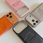 Luxury Leather Phone Case for iPhone | Embroidered Fashion Style Cover