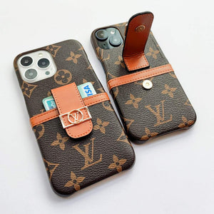 LV CANVAS LEATHER MONOGRAM SECURITY BUTTON FOR IPHONE