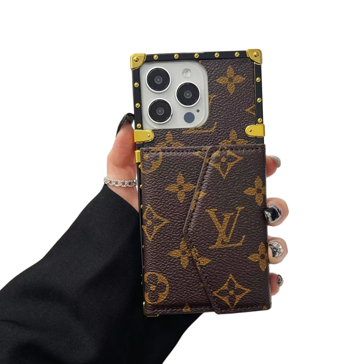 LV CANVAS LEATHER CARD HOLDER MONOGRAM