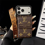 Louis Vuitton Phone case with card slot for iPhone 12-17 Series