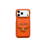 Luxury Leather Case with Makeup Mirror For iPhone 14-17