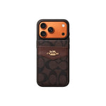 Premium Card Holder Coach iPhone Case for 12-17 series