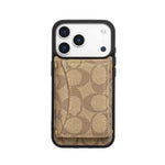 Luxury Coach Monogram Wallet Case for iPhone 12-18 Pro & Pro Max