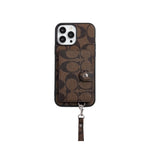 Coach Card Bag Leather Chain iPhone Case