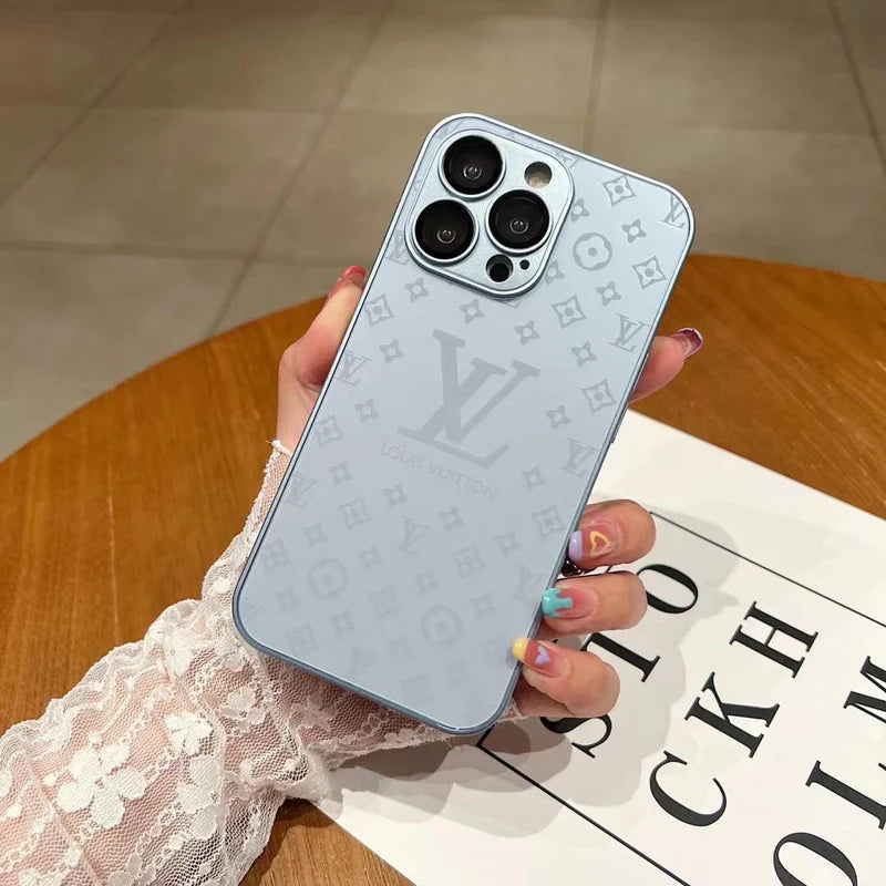 Luxury Louis Vuitton Frosted Matte  Case for iPhone 16 15 14