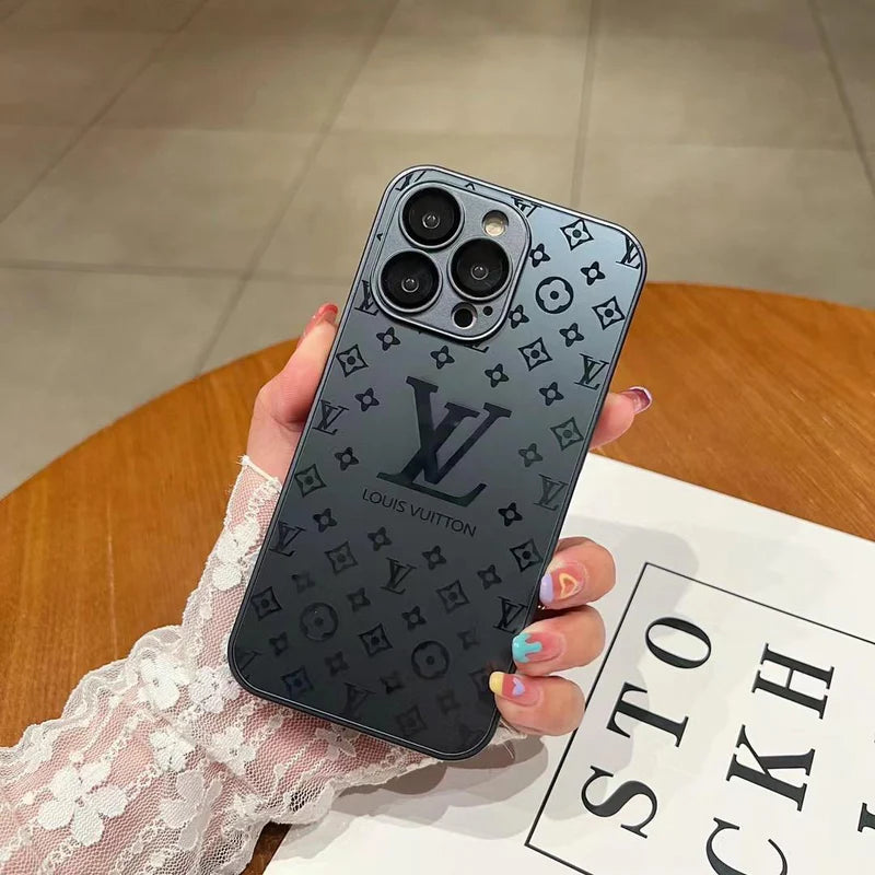 Luxury Louis Vuitton Frosted Matte  Case for iPhone 16 15 14