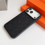 Lux LV Leather Phone Case For iPhone 17 / 16 / 15 / 14
