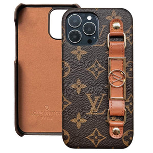 LUXURY LEATHER  WRIST BAND IPHONE CASE