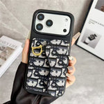 Dior Leather Phone Case With Card Holder For iPhone 17-12